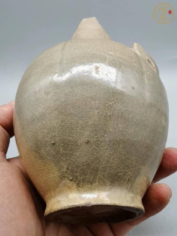 古玩陶瓷越窯青瓷執壺真品鑒賞圖