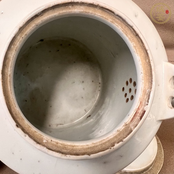 古玩陶瓷油粉彩人物故事紋茶壺真品鑒賞圖
