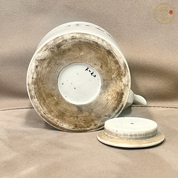 古玩陶瓷油粉彩人物故事紋茶壺真品鑒賞圖