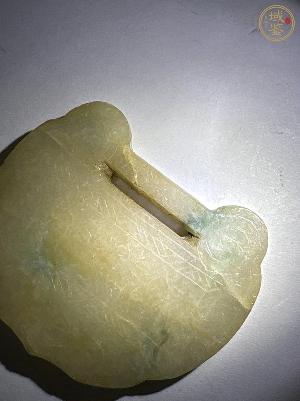 古玩玉器翡翠鎖型佩真品鑒賞圖
