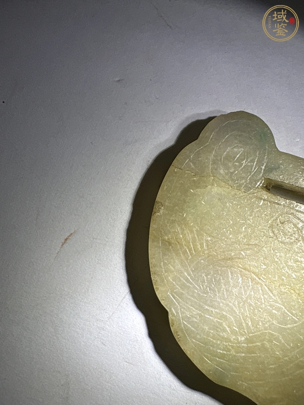 古玩玉器翡翠鎖型佩真品鑒賞圖