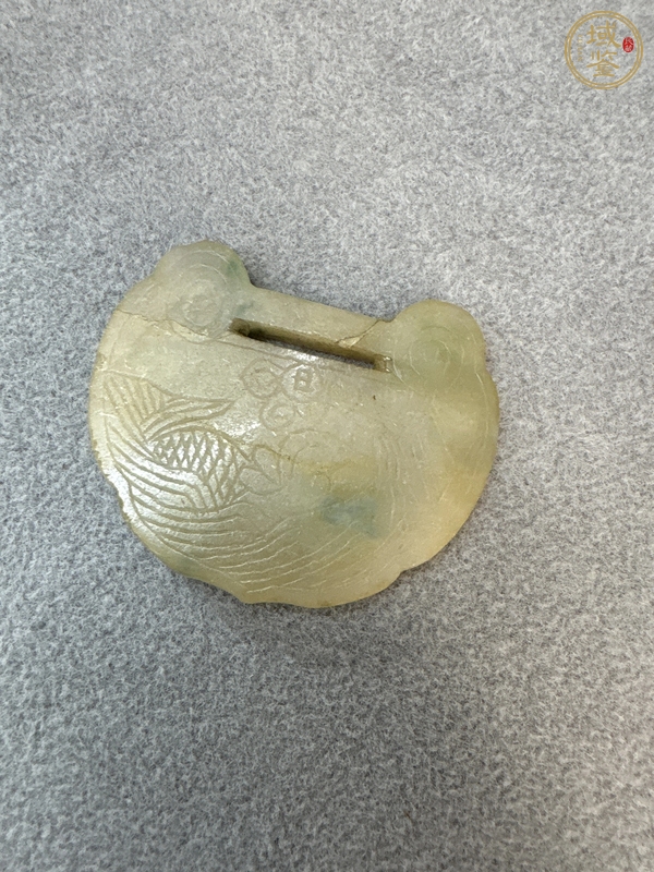 古玩玉器翡翠鎖型佩真品鑒賞圖