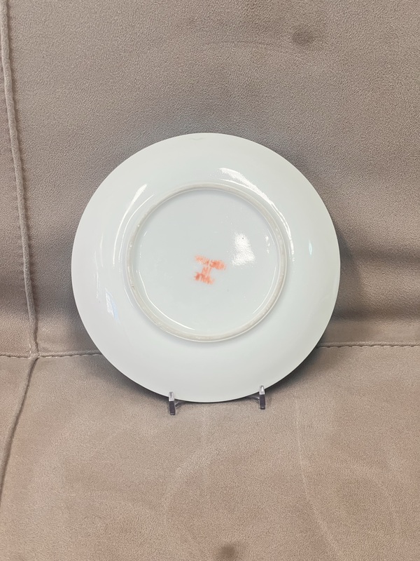 古玩陶瓷晚清 全品 香港底款廣彩人物故事紋盤拍賣,當前價格458元