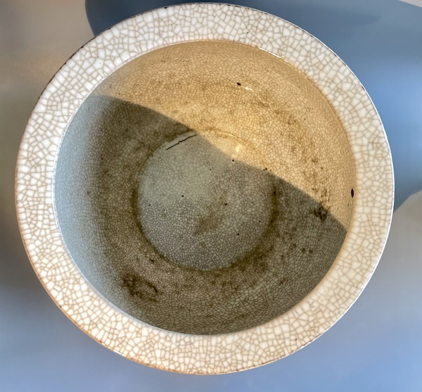 古玩陶瓷哥釉卷缸拍賣(mài)，當(dāng)前價(jià)格2200元
