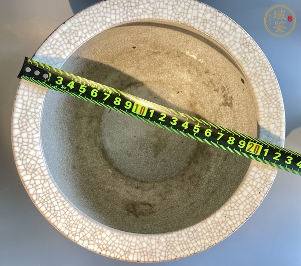 古玩陶瓷哥釉卷缸真品鑒賞圖