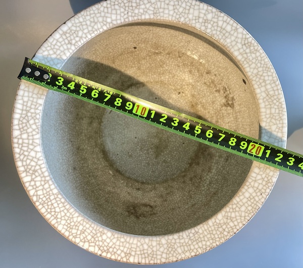 古玩陶瓷哥釉卷缸拍賣(mài)，當(dāng)前價(jià)格2200元
