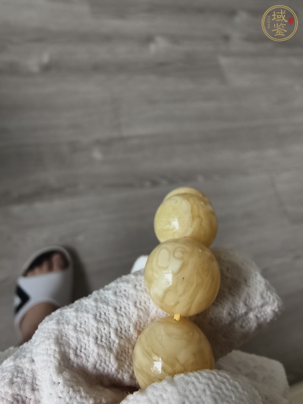 古玩天然蜜蠟手串真品鑒賞圖