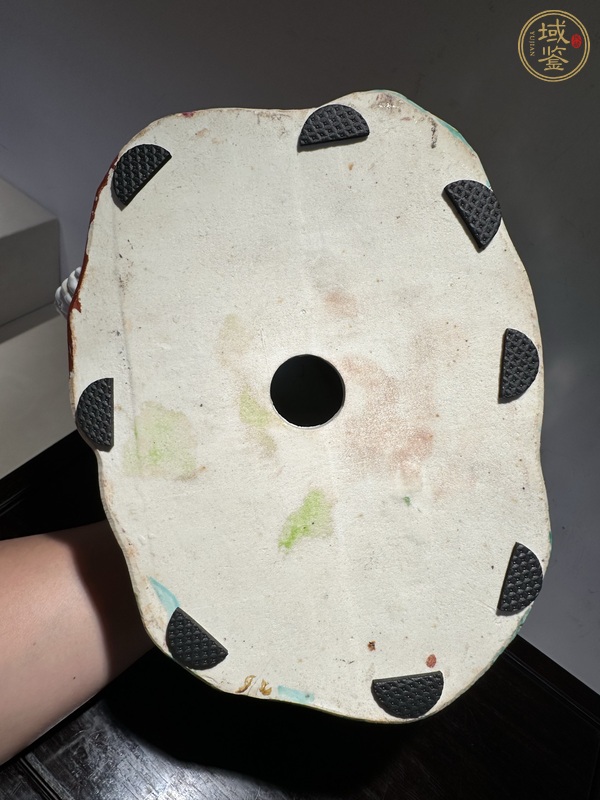 古玩陶瓷粉彩彌勒笑佛真品鑒賞圖