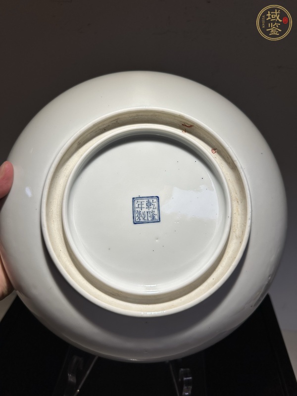 古玩陶瓷粉彩人物故事臥盤真品鑒賞圖