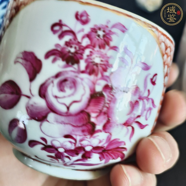 古玩陶瓷胭脂紅廣彩蓋缸真品鑒賞圖