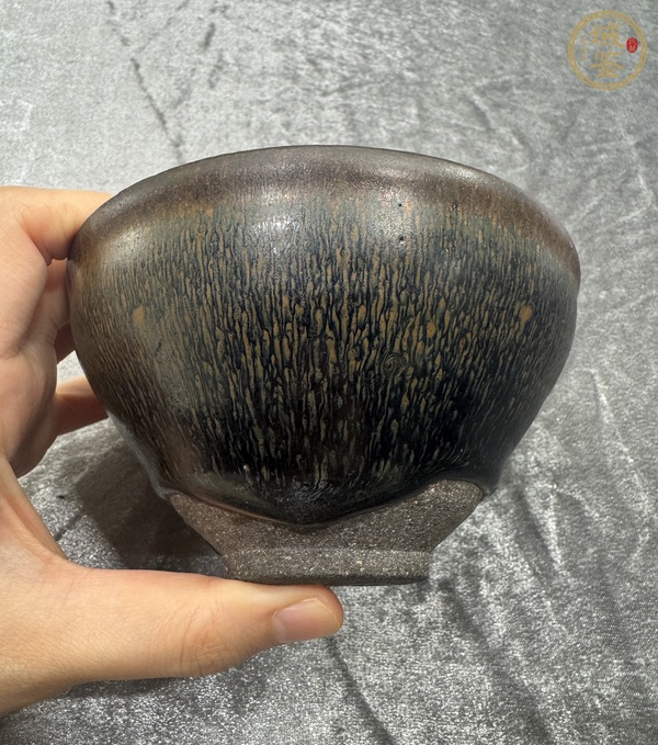 古玩陶瓷南宋建窯兔毫盞真品鑒賞圖