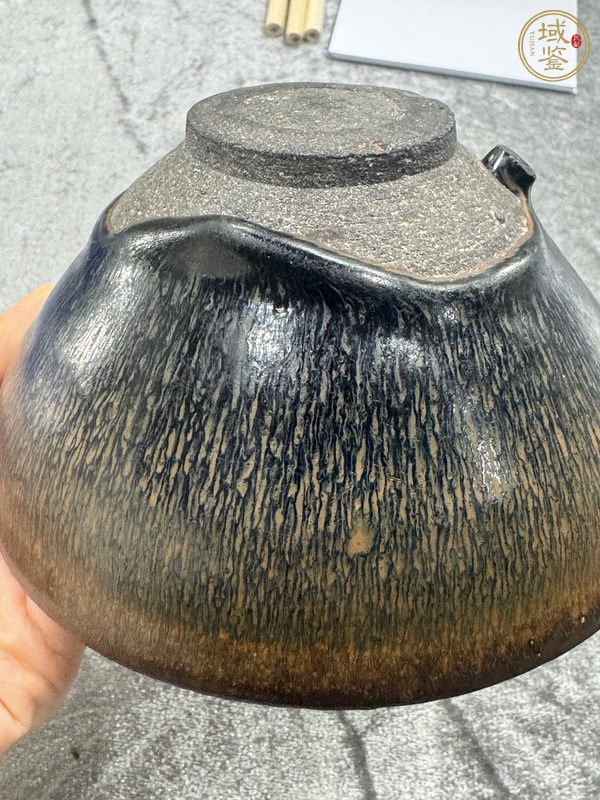 古玩陶瓷南宋建窯兔毫盞真品鑒賞圖