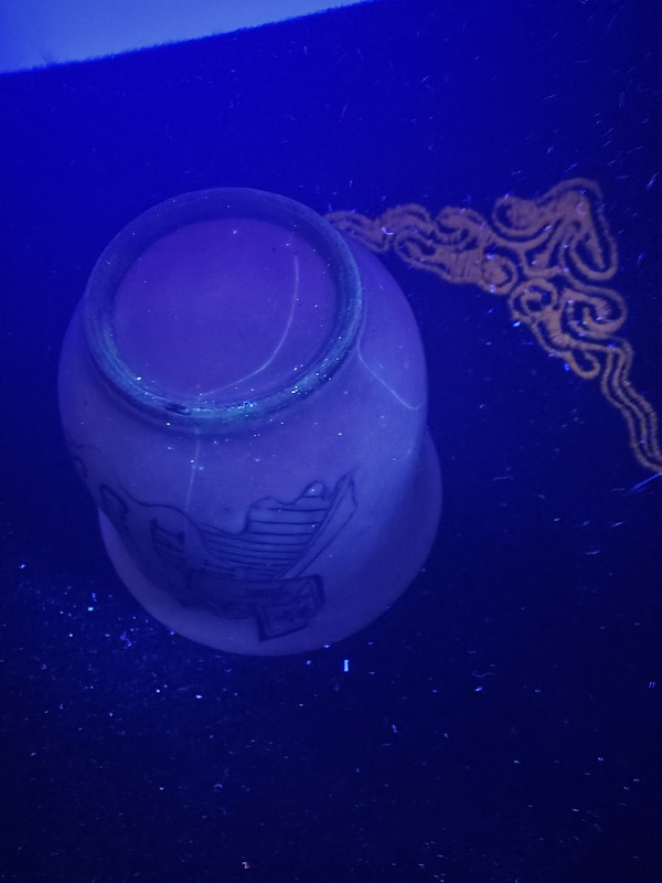 古玩陶瓷小年份漿胎八破紋飾杯拍賣,當前價格2600元