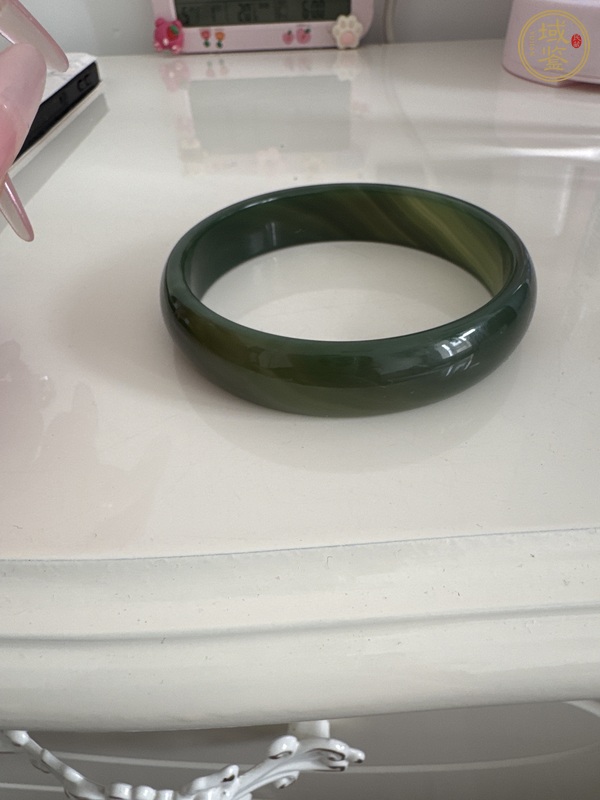 古玩玉器扁鐲子真品鑒賞圖