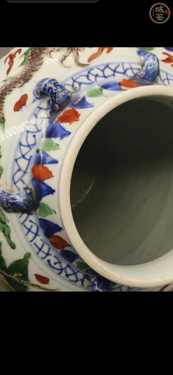 古玩陶瓷五彩罐真品鑒賞圖