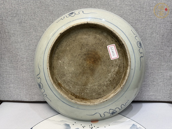 古玩陶瓷壽字紋盤真品鑒賞圖