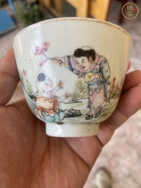 古玩陶瓷一路連升新粉彩杯真品鑒賞圖