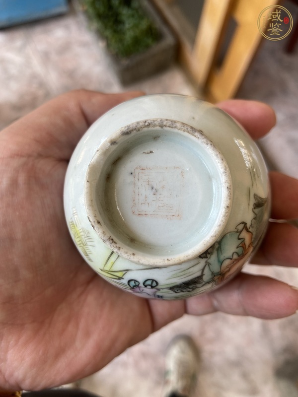 古玩陶瓷一路連升新粉彩杯真品鑒賞圖