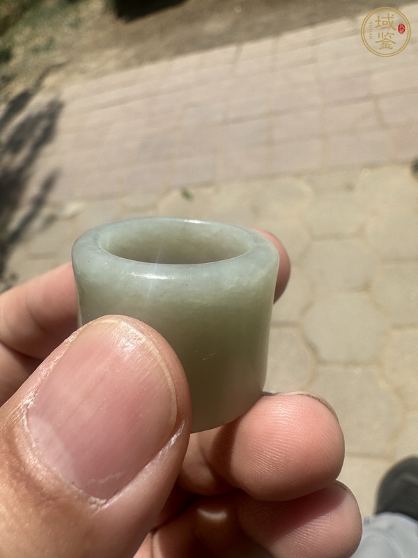 古玩玉器和田玉雕“素紋扳指”真品鑒賞圖