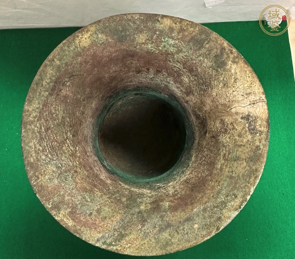 古玩銅器饕餮紋青銅尊真品鑒賞圖