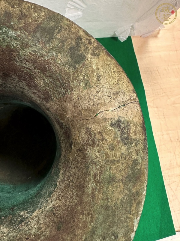 古玩銅器饕餮紋青銅尊真品鑒賞圖