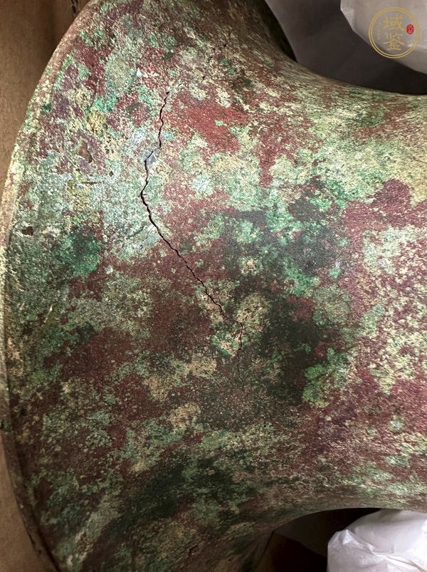 古玩銅器饕餮紋青銅尊真品鑒賞圖
