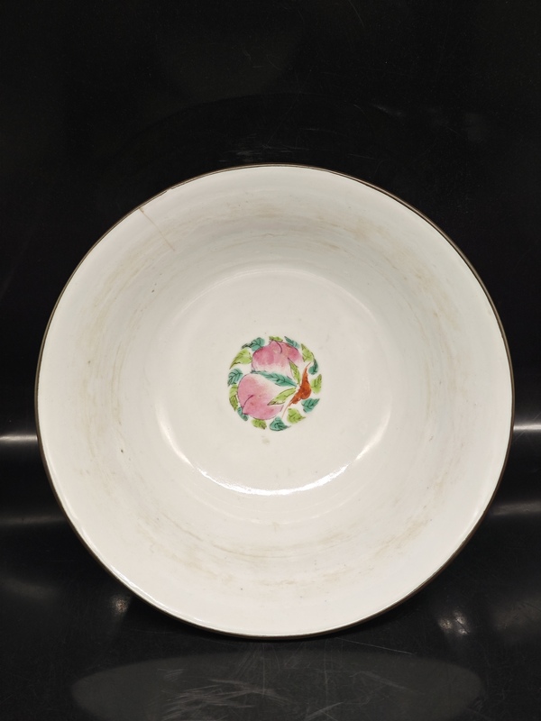 古玩陶瓷粉彩花卉吉祥如意大碗拍賣，當(dāng)前價(jià)格3500元
