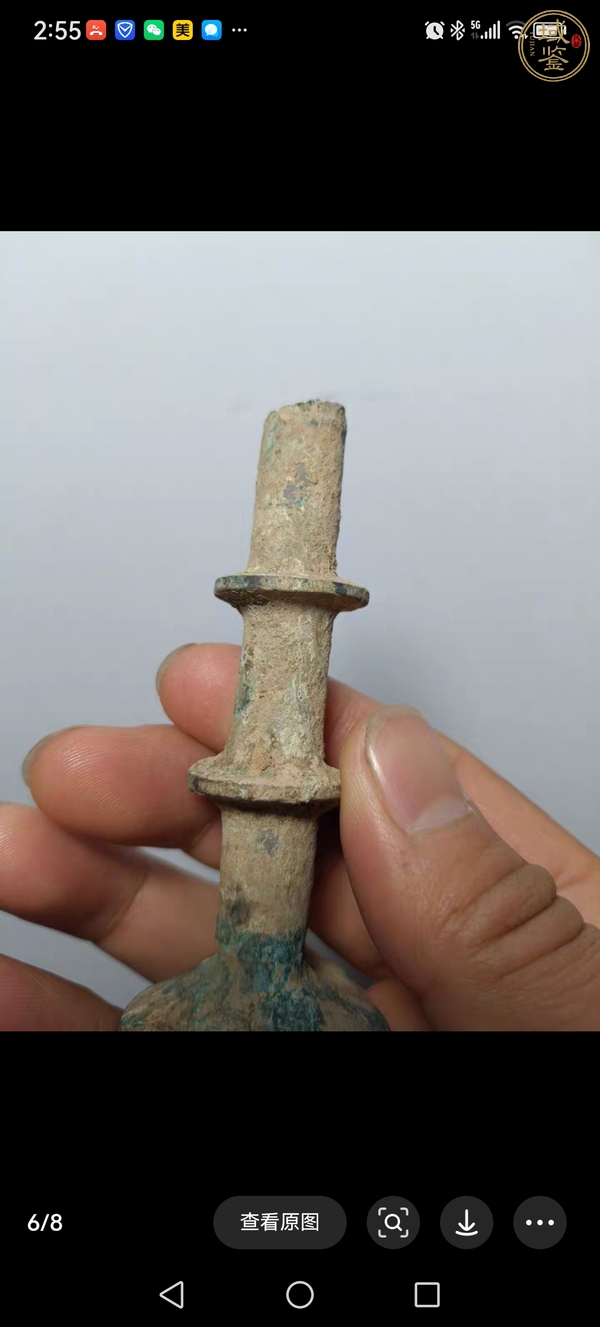 古玩銅器青銅劍柄真品鑒賞圖