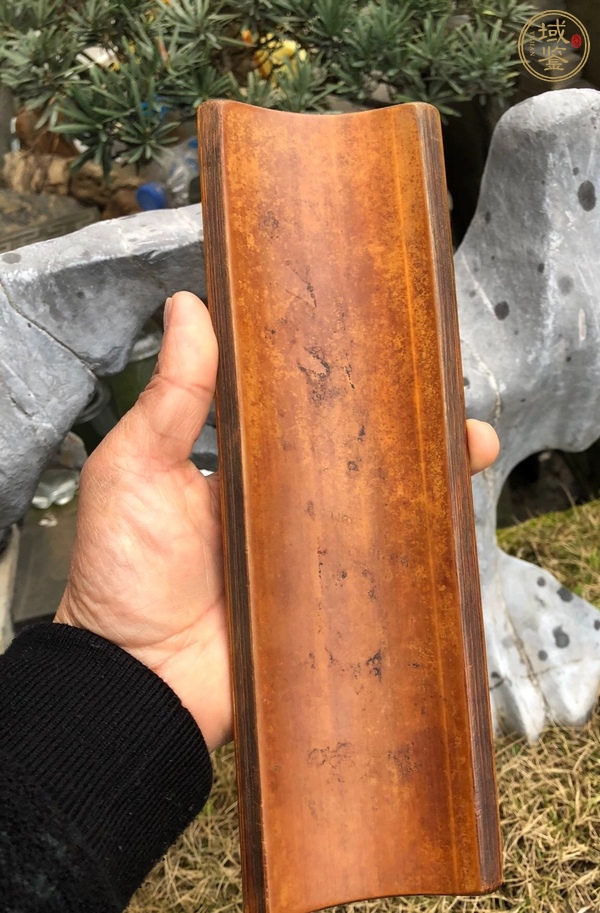 古玩雜項(xiàng)竹刻臂擱真品鑒賞圖