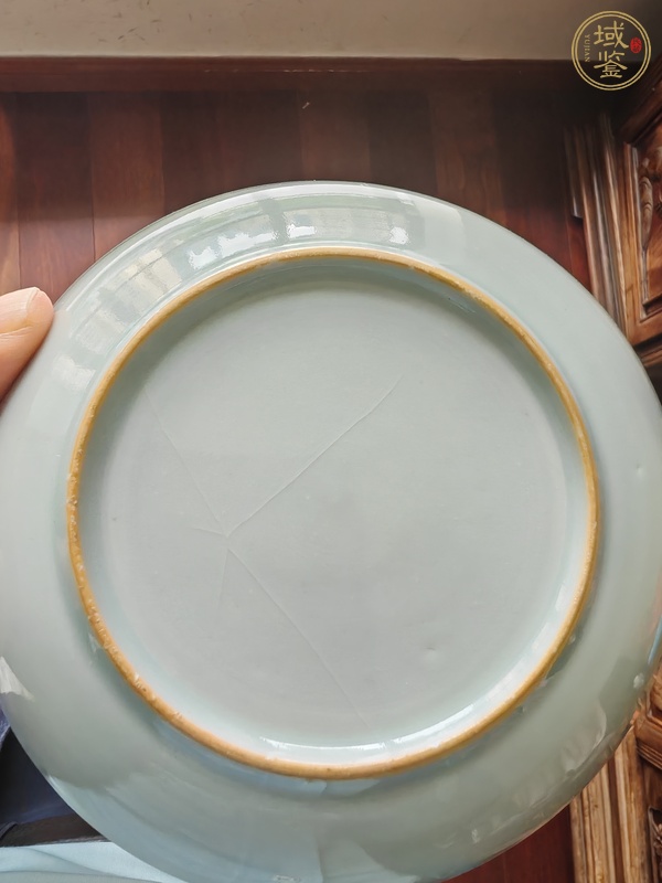 古玩陶瓷青花山水盤真品鑒賞圖