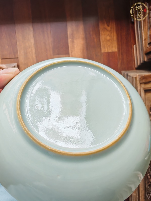 古玩陶瓷青花山水盤真品鑒賞圖