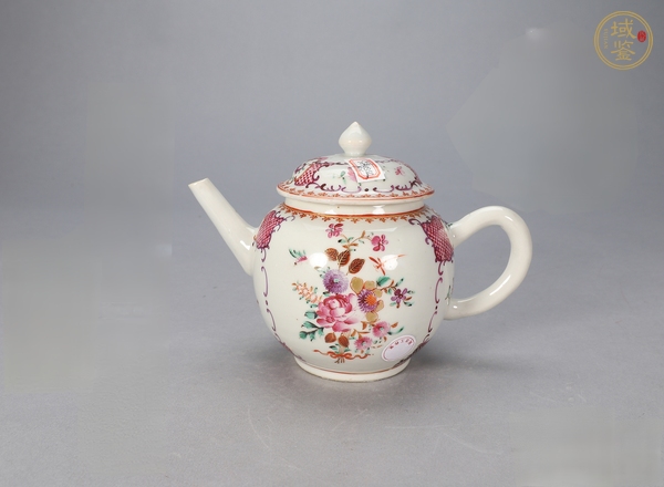 古玩陶瓷廣彩執壺真品鑒賞圖