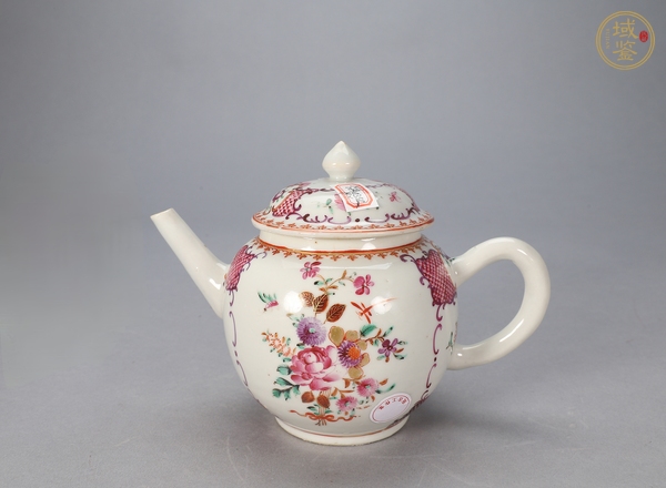 古玩陶瓷廣彩執壺真品鑒賞圖
