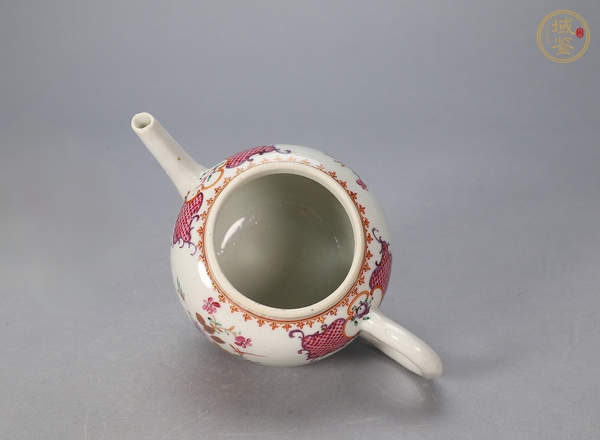 古玩陶瓷廣彩執壺真品鑒賞圖