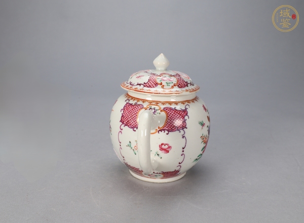 古玩陶瓷廣彩執壺真品鑒賞圖
