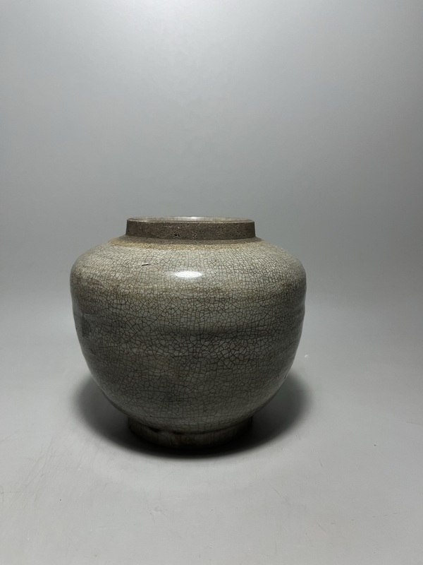 古玩轉賣明代哥釉罐拍賣，當前價格2690元