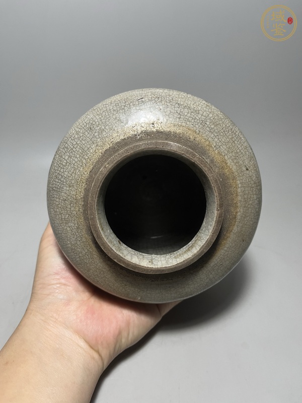 古玩陶瓷哥釉罐真品鑒賞圖