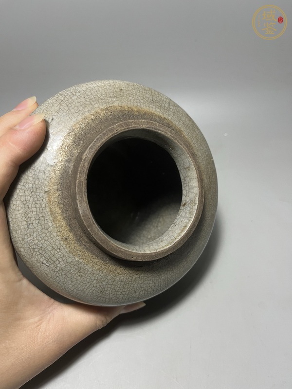 古玩陶瓷哥釉罐真品鑒賞圖