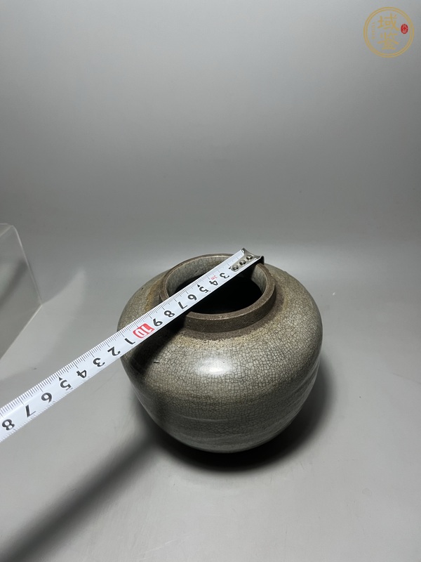 古玩陶瓷哥釉罐真品鑒賞圖