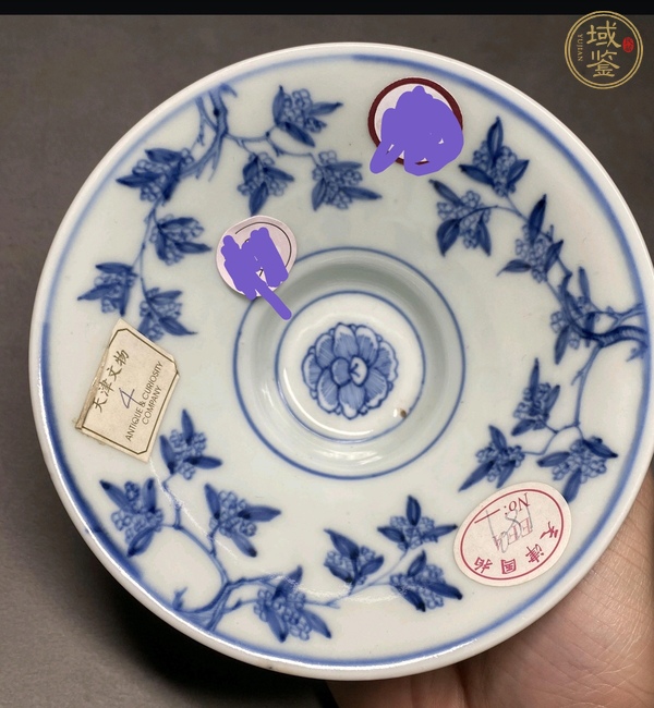 古玩陶瓷青花團鳳紋碗真品鑒賞圖