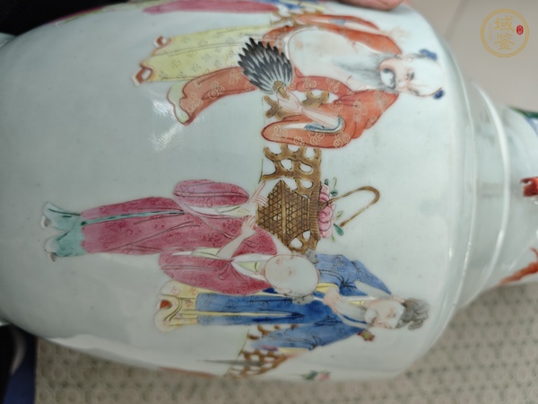 古玩粉彩瓶真品鑒賞圖