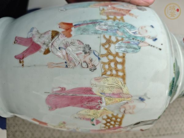 古玩陶瓷粉彩瓶真品鑒賞圖