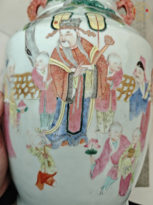 古玩陶瓷粉彩瓶真品鑒賞圖