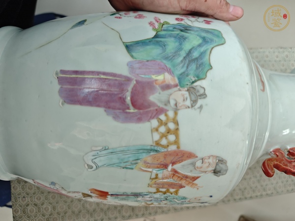 古玩陶瓷粉彩瓶真品鑒賞圖