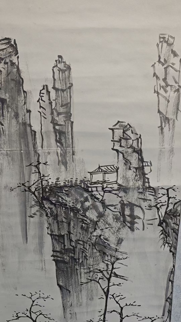 古玩字畫已故原臨沂美協(xié)副主席老中美協(xié)會(huì)員趙文成山水拍賣，當(dāng)前價(jià)格3000元