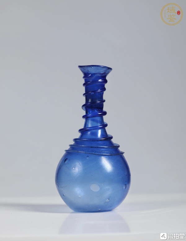 古玩雜項清代外國琉璃瓶真品鑒賞圖