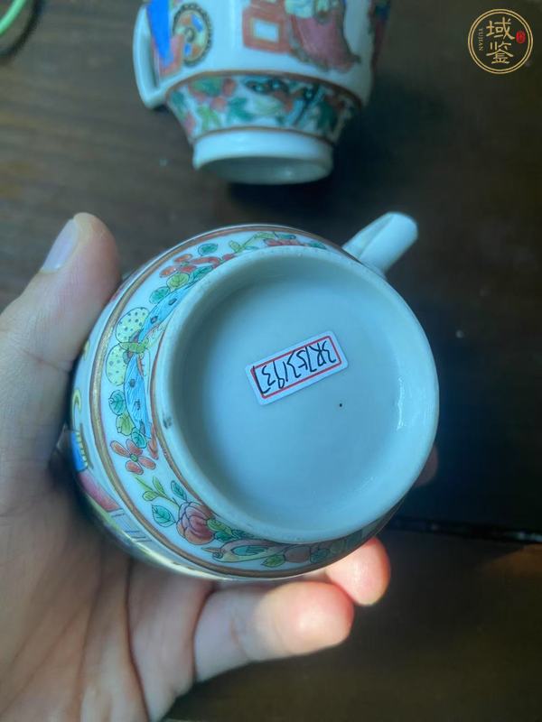 古玩陶瓷粉彩無(wú)雙譜人物杯真品鑒賞圖