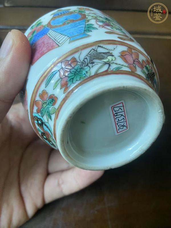 古玩陶瓷粉彩無雙譜人物杯真品鑒賞圖