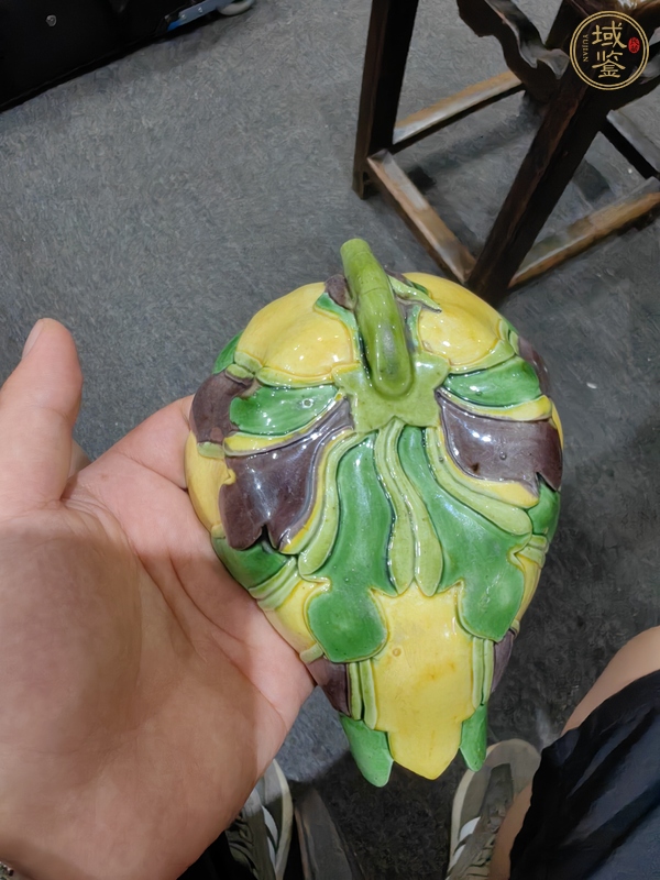 古玩 素三彩吸杯真品鑒賞圖