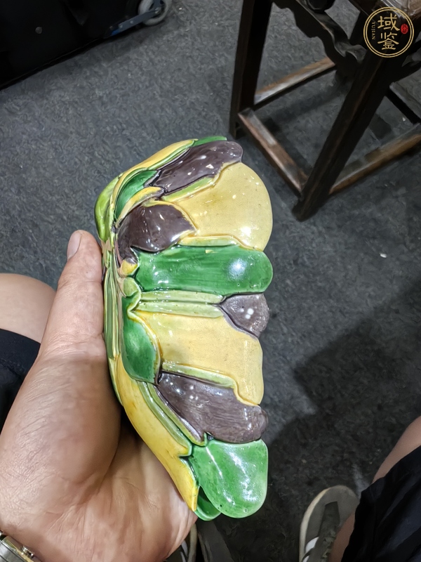 古玩陶瓷 素三彩吸杯真品鑒賞圖